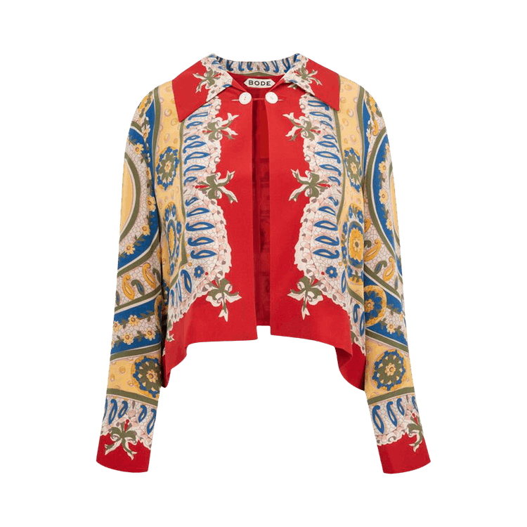 Bode Bricolage Jacket "Red/Multicolor"