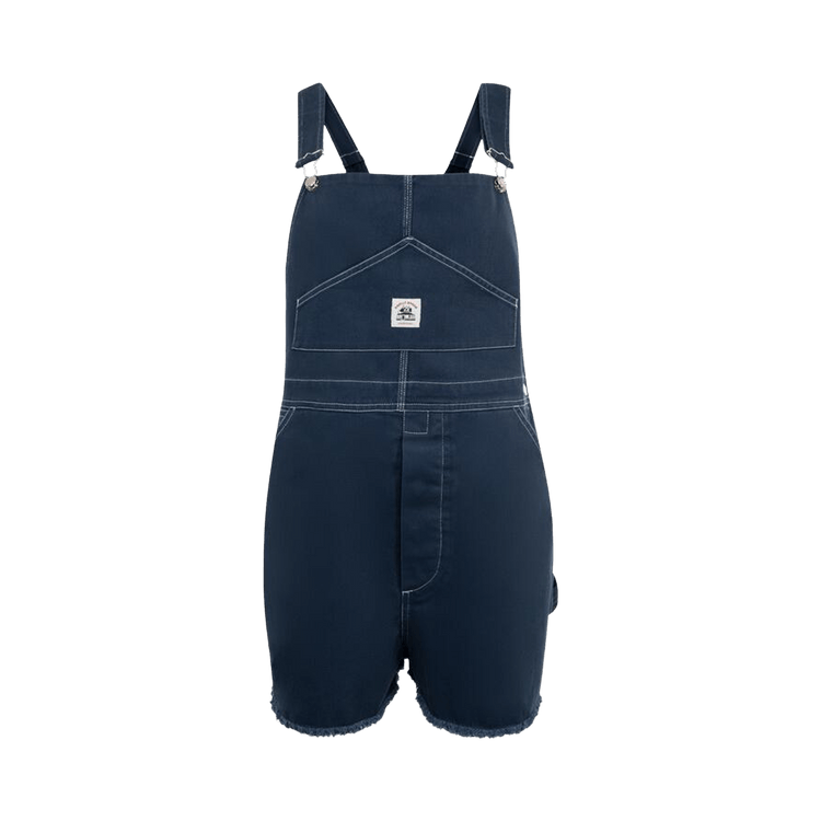 Bode Knolly Brook Overall Shorts "Dark Navy"