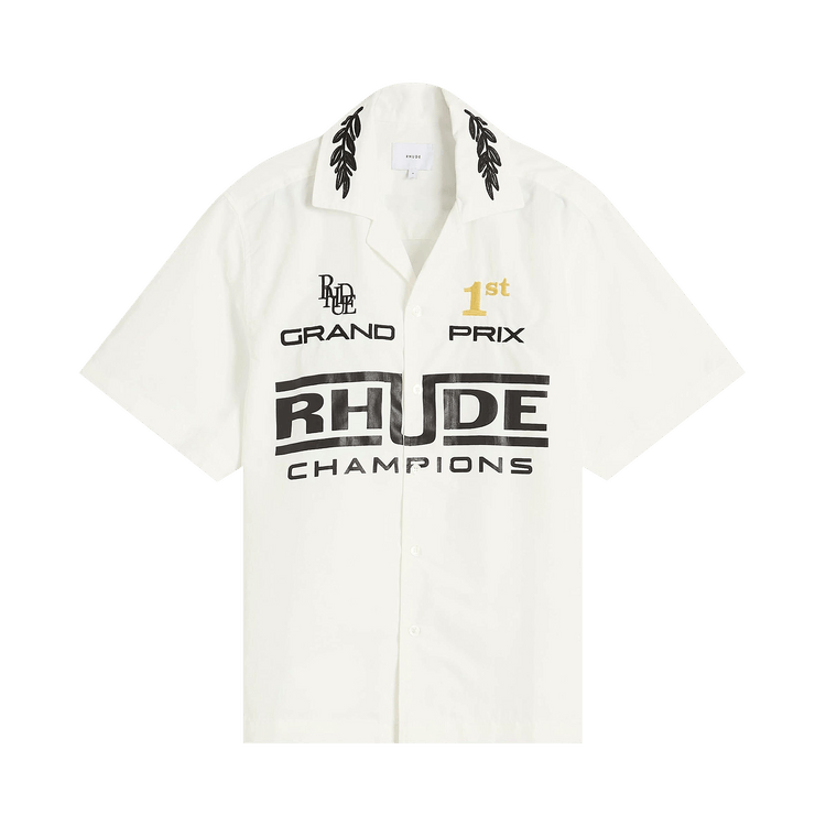 Rhude Champions Snap Shirt "White"