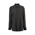 Saint Laurent Striped Button-Up Shirt "Black/Craie"