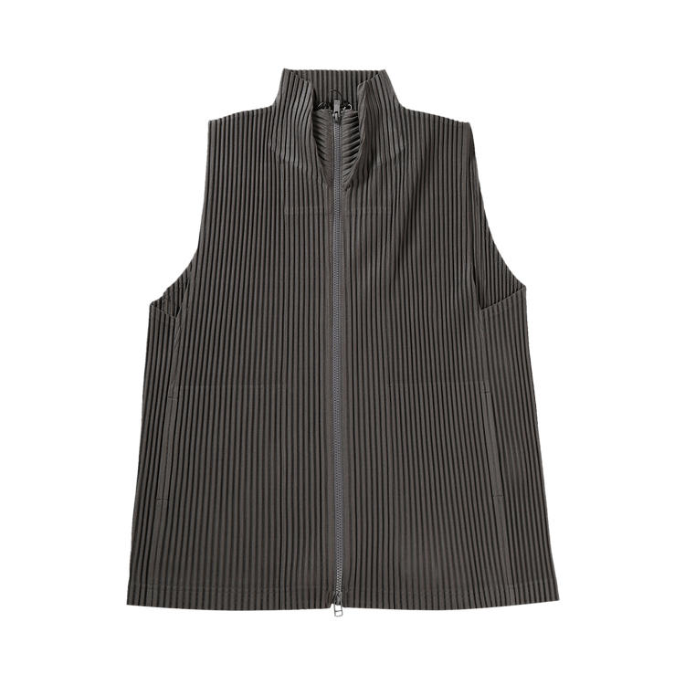 Homme Plissé Issey Miyake MC March Vest "Charcoal Grey"