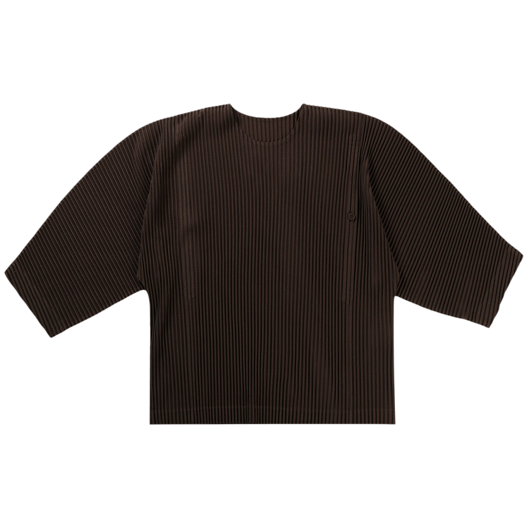 Homme Plissé Issey Miyake Turbine Top "Mud Brown"