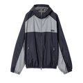 Miu Miu Technical Silk Zip Jacket "Blue/Lead Grey"