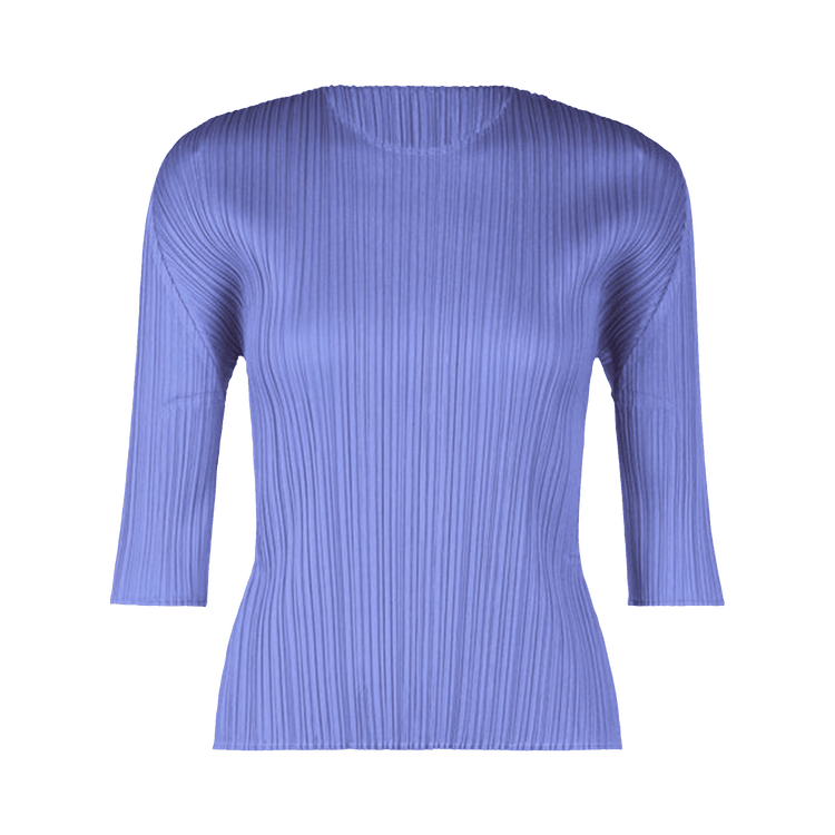 Pleats Please Issey Miyake MC March Shirt "Steel Blue"