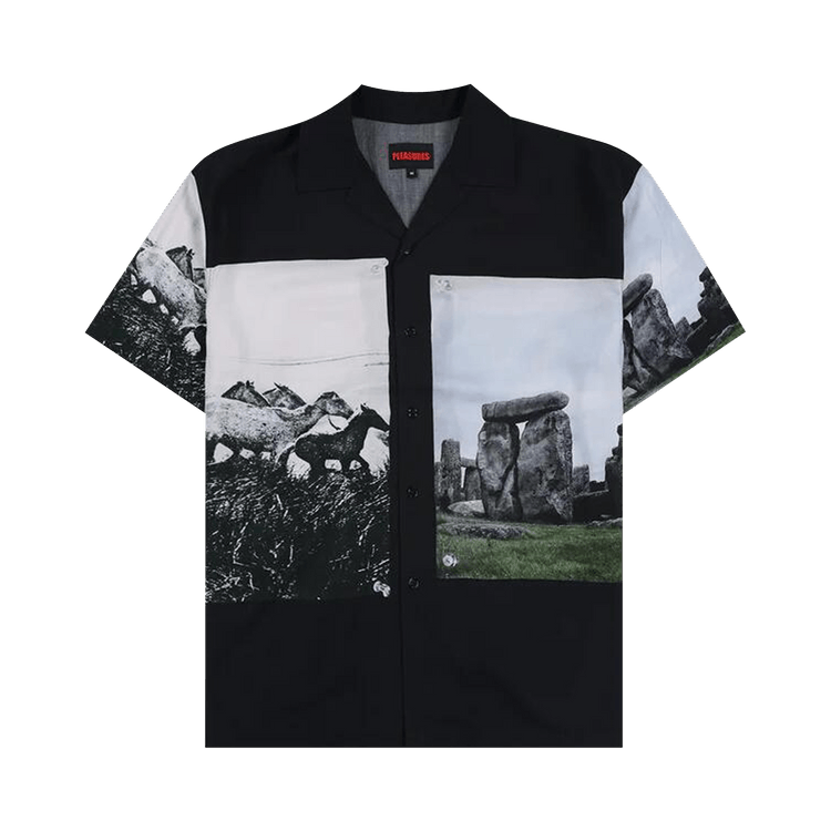 Pleasures Stone Horse Button Down Shirt "Black"
