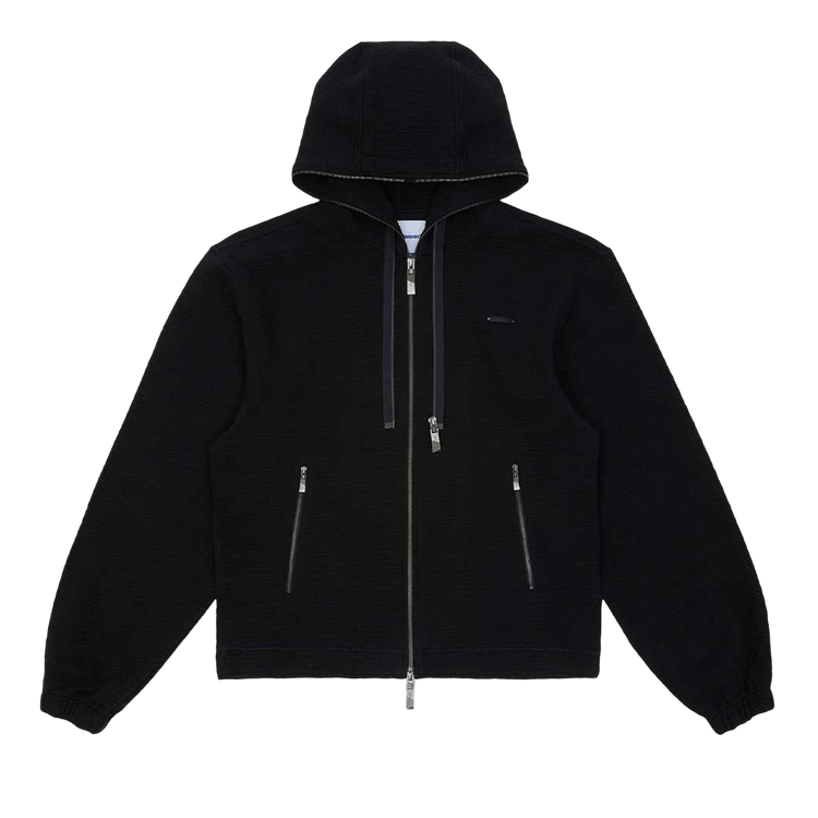 Ader Error Semi-Oversized Fit Zip Hoodie "Black"
