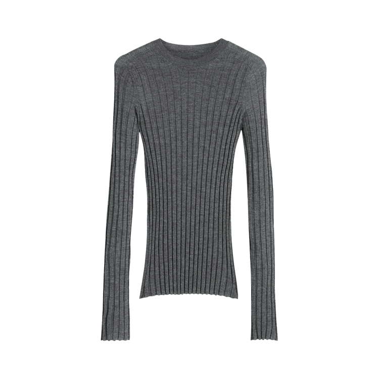 Phoebe Philo Wide Rib Crewneck "Grey"