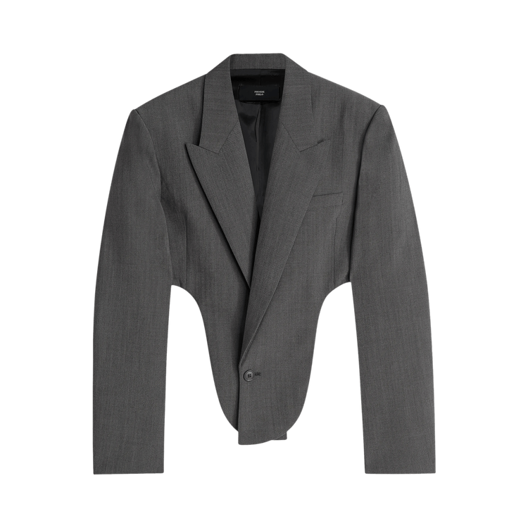 Phoebe Philo Tucked Tailored Jacket "Dark Taupe"