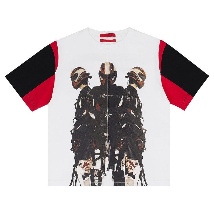 KUSIKOHC Moto Print T-Shirt "White"