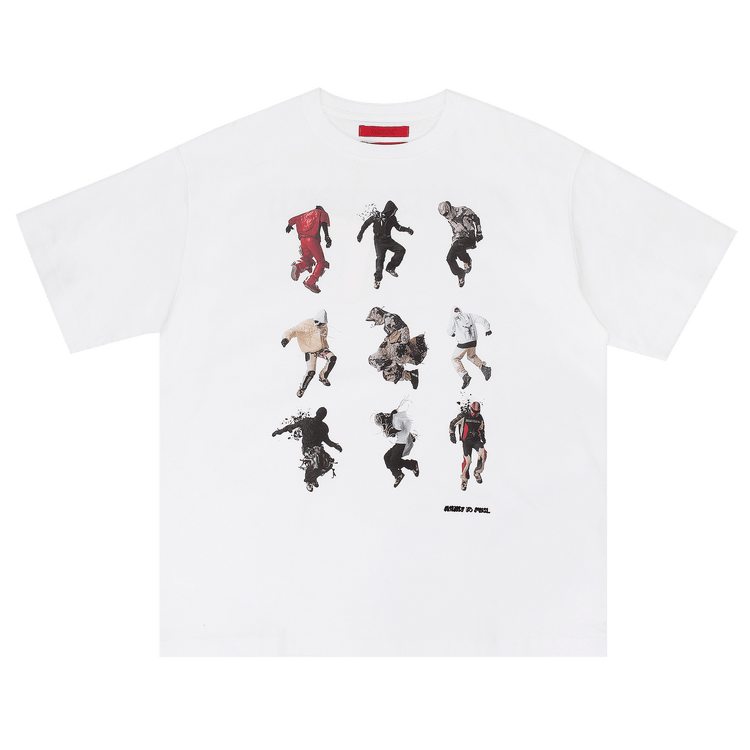 KUSIKOHC Jump Print T-Shirt "White"