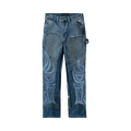 Who Decides War Winged Carpenter Denim Pants "Sky"