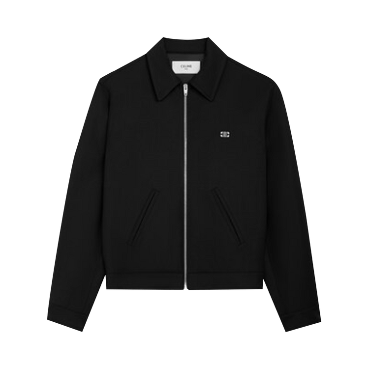 CELINE Blouson Triomphe Col Chemise "Black"