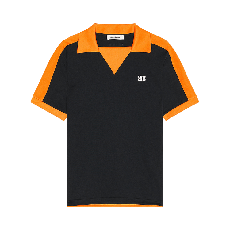 Wales Bonner Home Jersey Polo "Black/Orange"