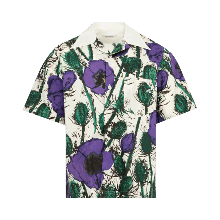 Wales Bonner Highlife Bowling Shirt "Poppy Purple"
