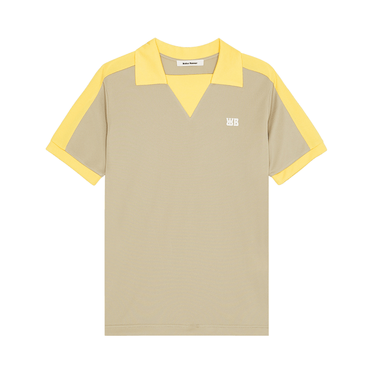 Wales Bonner Home Jersey Polo "Beige/Yellow"