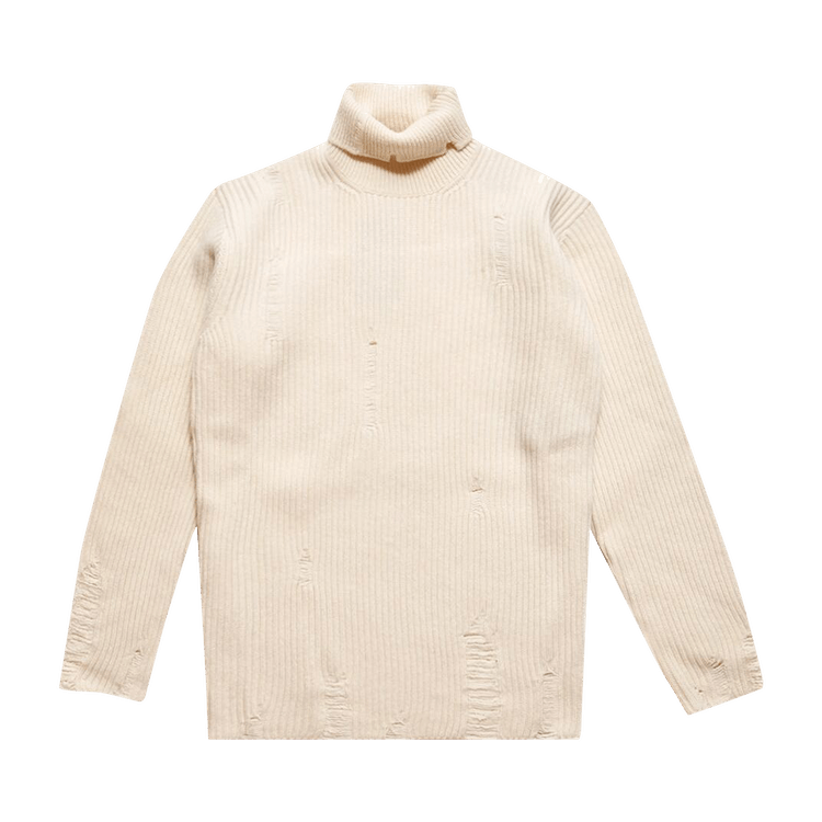 Ann Demeulemeester Jensen High Neck Oversize Jumper "Beige"