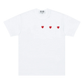 Comme des Garçons PLAY Logo Print Tee "White/Red"