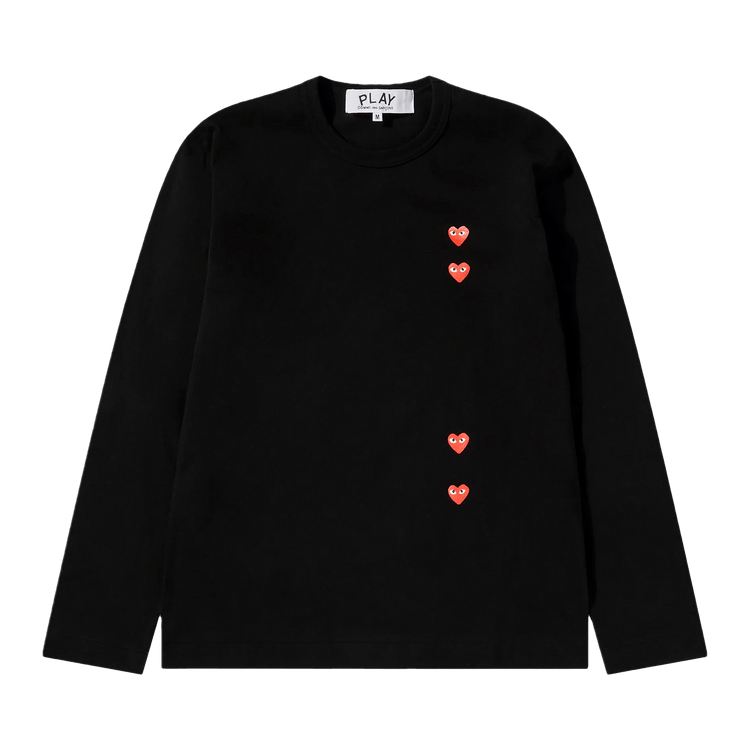 Comme des Garçons PLAY Multi Heart Long-Sleeve "Black/Red"