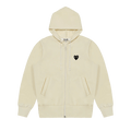 Comme des Garçons PLAY Zip-Up Sweatshirt "White/Black"