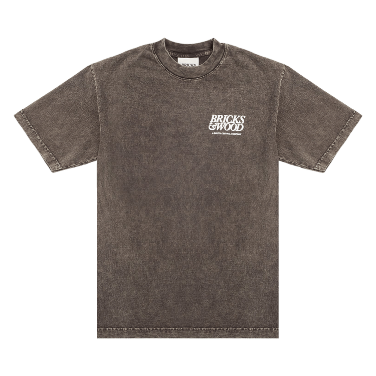 Bricks & Wood A South Central Logo Tee "Washed Cocoa"