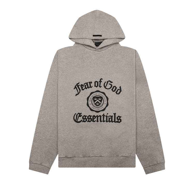 Fear of God Essentials Heavy Fleece Vintage Shrunken Hoodie "Heather Grey"