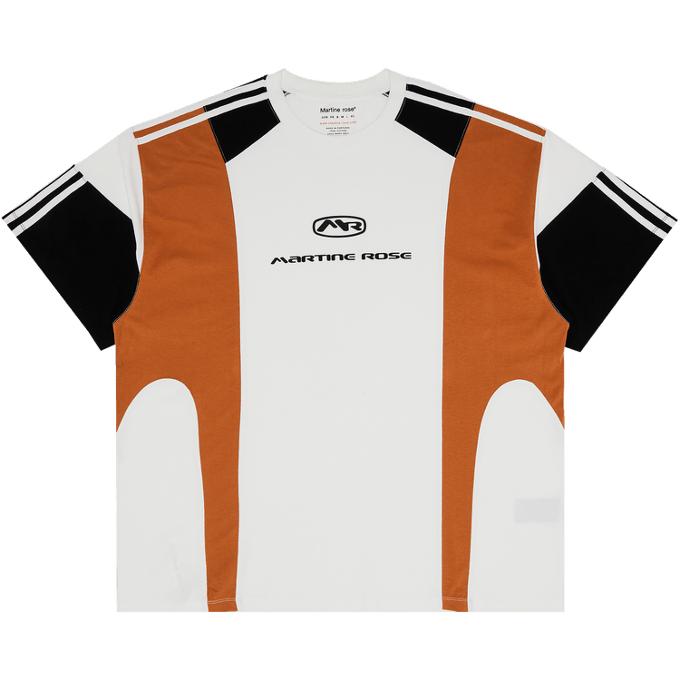 Pre-Owned Martine Rose Paneled Oversized T-Shirt "White/Black/Terracotta", From the Closet of Pusha T