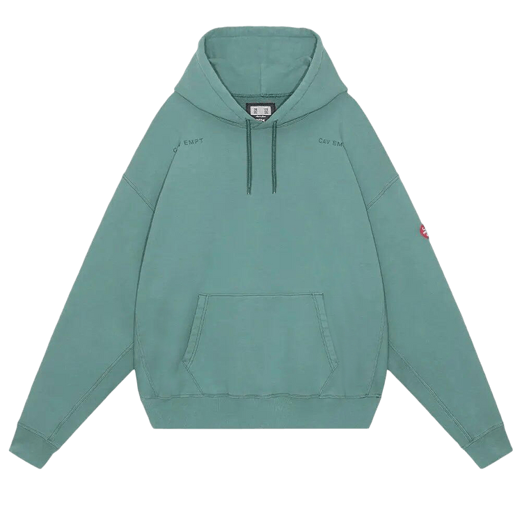 Cav Empt Washed District Patch Heavy Hoodie "Green"