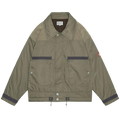 Cav Empt Leather Shoulder Bomber Jacket "Khaki"