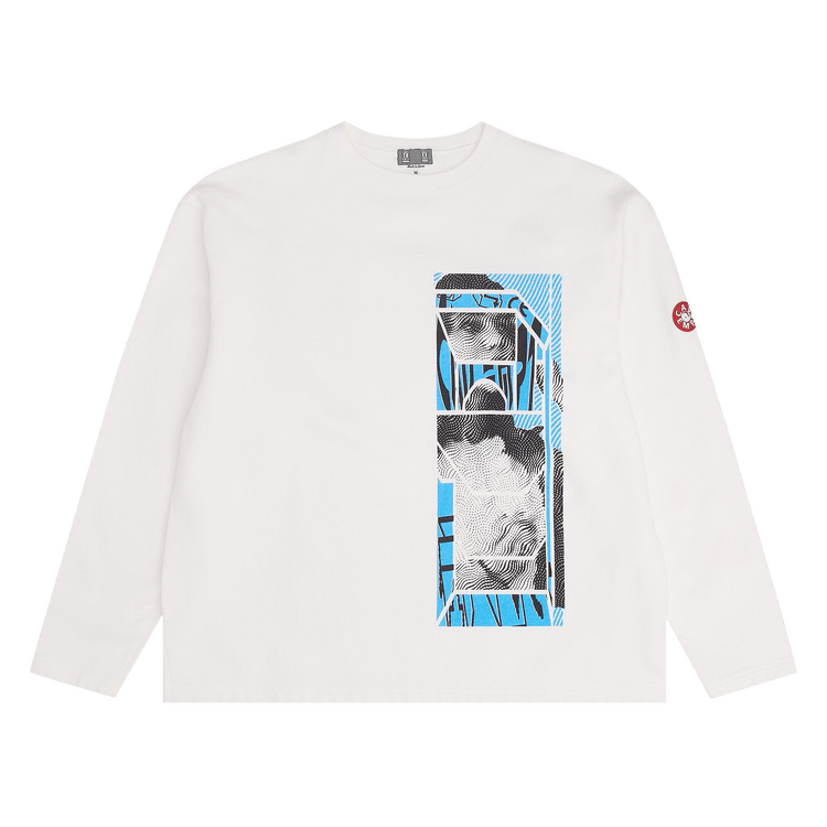 Cav Empt Washed Hand Long-Sleeve "White"