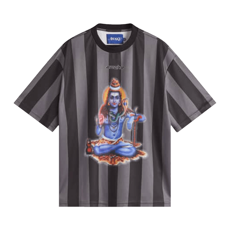 Awake NY Soccer Jersey Short-Sleeve Top "Black"