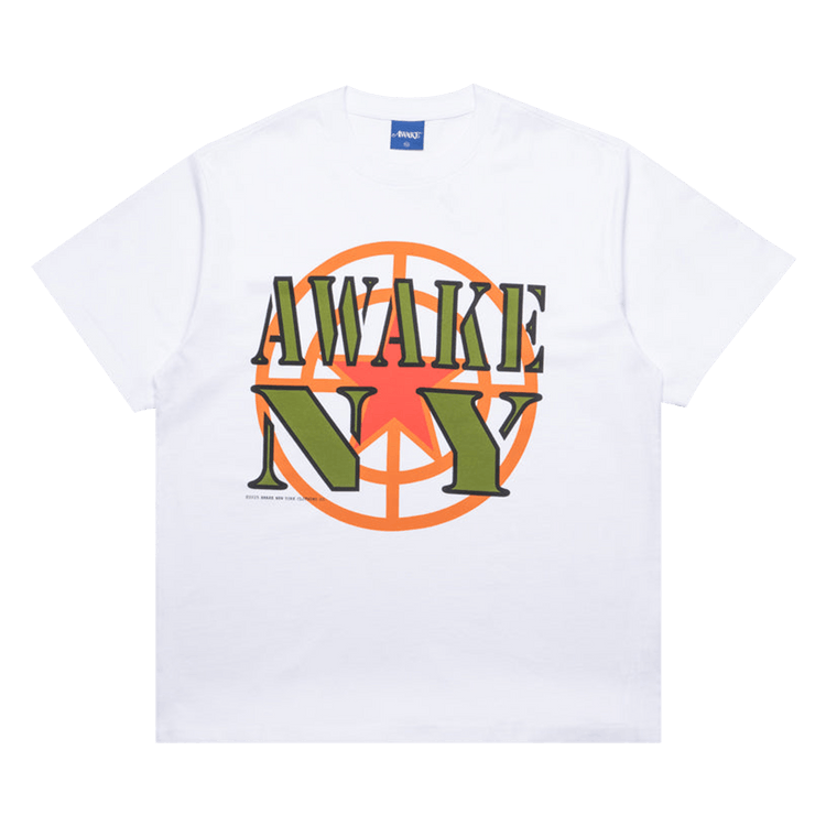 Awake NY Crosshair Short-Sleeve Tee "White"