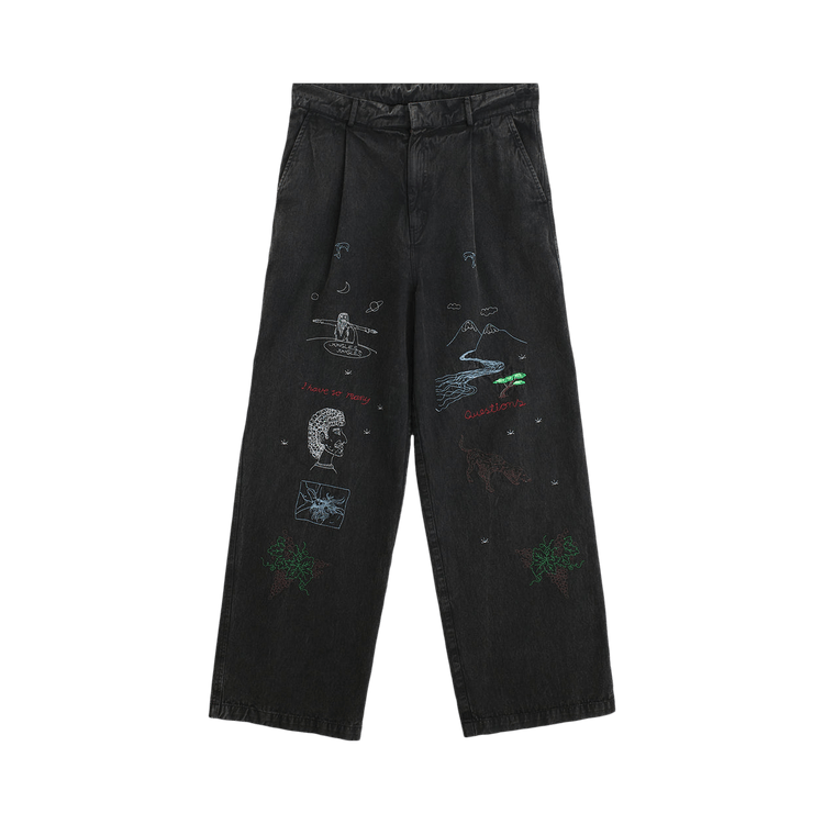 Jungles Questions Pleated Pant "Black"