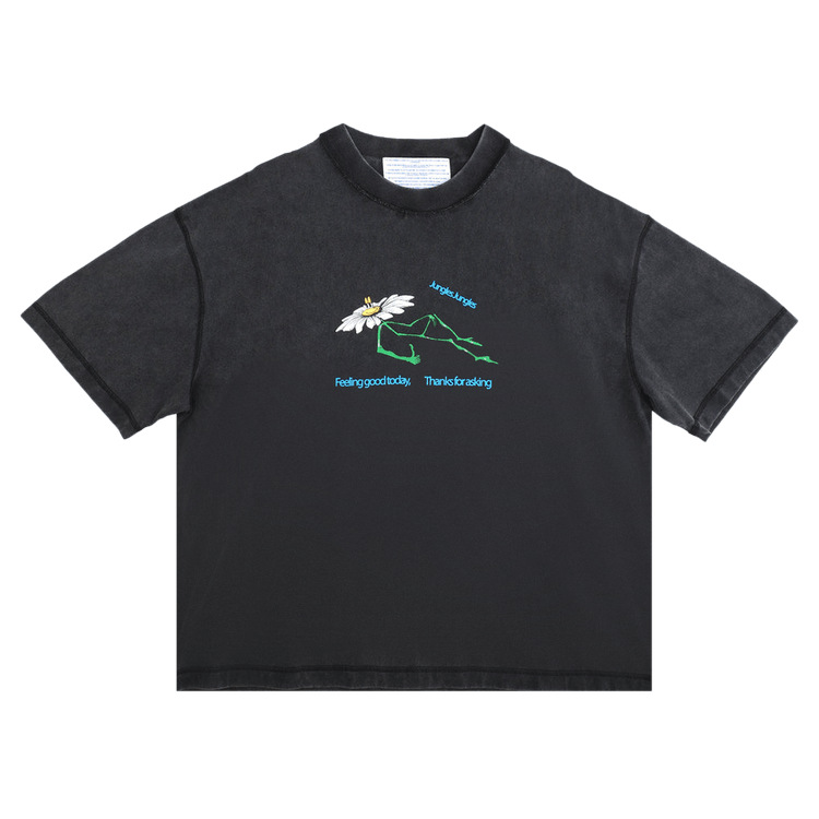 Jungles Thanks For Asking Reversible Tee "Black"
