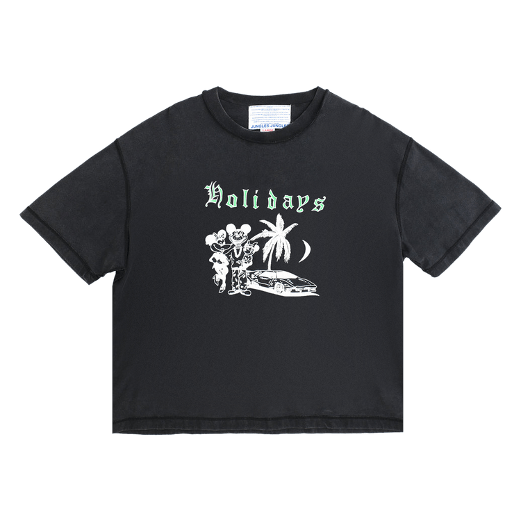 Jungles Holidays Reversible Tee "Black"