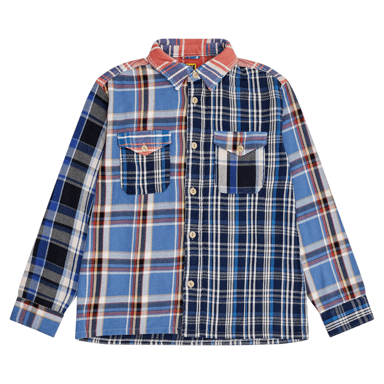 Human Made Crazy Check Long-Sleeve Shirt "Blue"