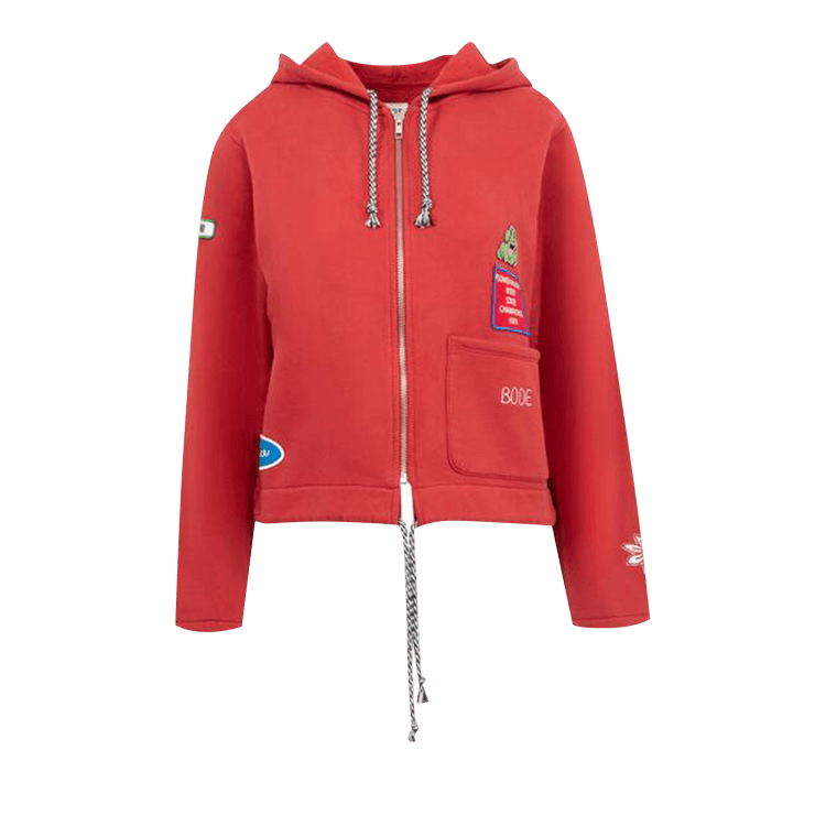 Bode Camper Hoodie "Red"