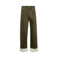 Bottega Veneta Colored Turned Up Jeans "Caper Stone Washed"