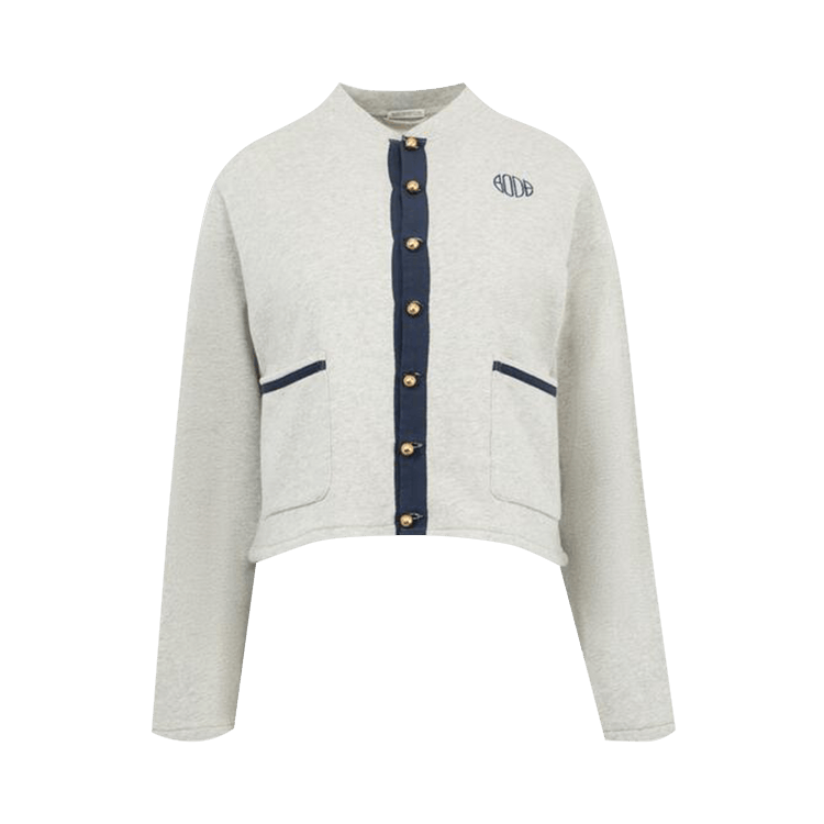 Bode Heathered Cardigan "Grey"