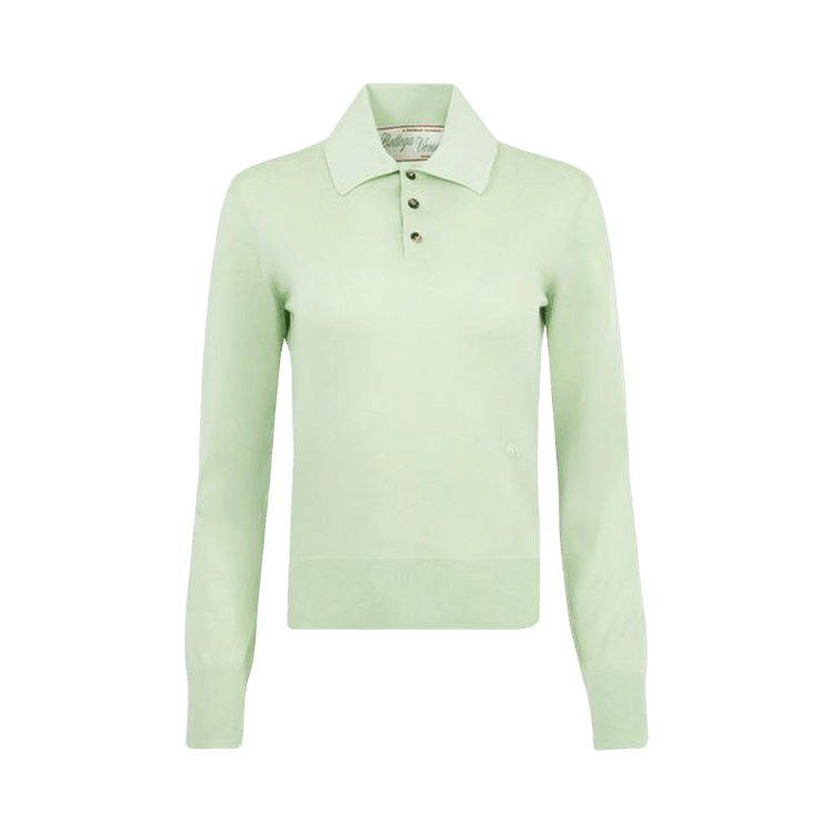 Bottega Veneta Cashmere Polo "Aquamarine"