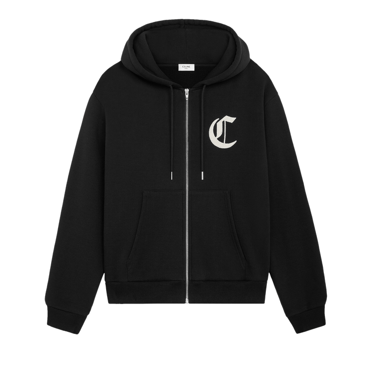 CELINE Zipped Hoodie "Black/White"