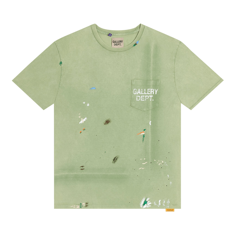 Gallery Dept. Vintage Logo Painted Tee "Light Green"
