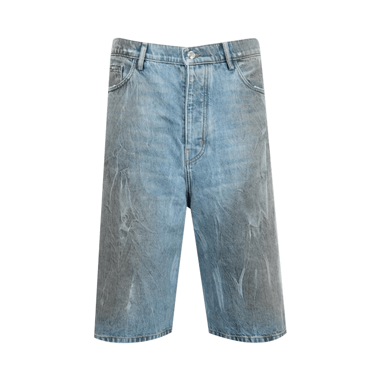 Nahmias Thrashed Baggy 5 Pocket Shorts "Denim Wash"
