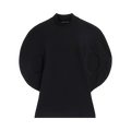 Phoebe Philo Circular Jersey Top "Black"