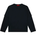 424 Long Sleeve Double Shirt "Black"