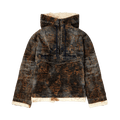 Diesel Distressed Denim Half Zip Anorak Jackets "Blue"