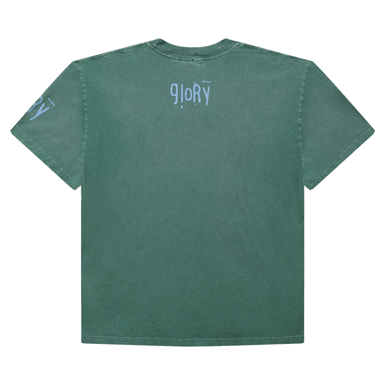 Hellstar Crochet Jesus T-Shirt "Green"