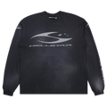 Hellstar H Cursive Logo Longsleeve "Black"