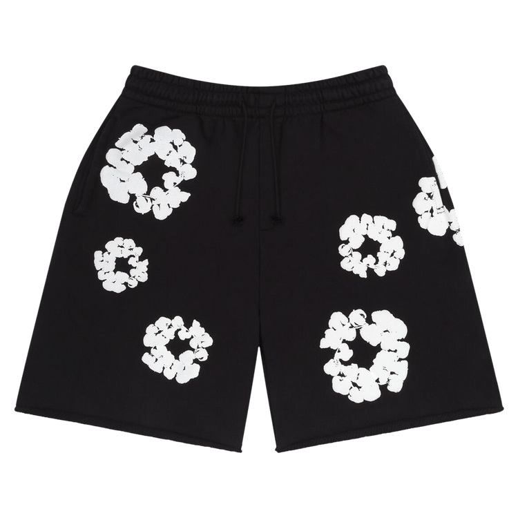 Denim Tears  The Cotton Wreath Shorts "Black" "Black"