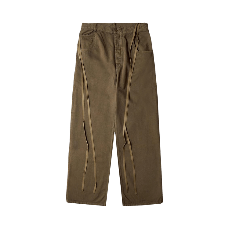 Ann Demeulemeester Olan 5-Pockets High Comfort Trousers "Green"