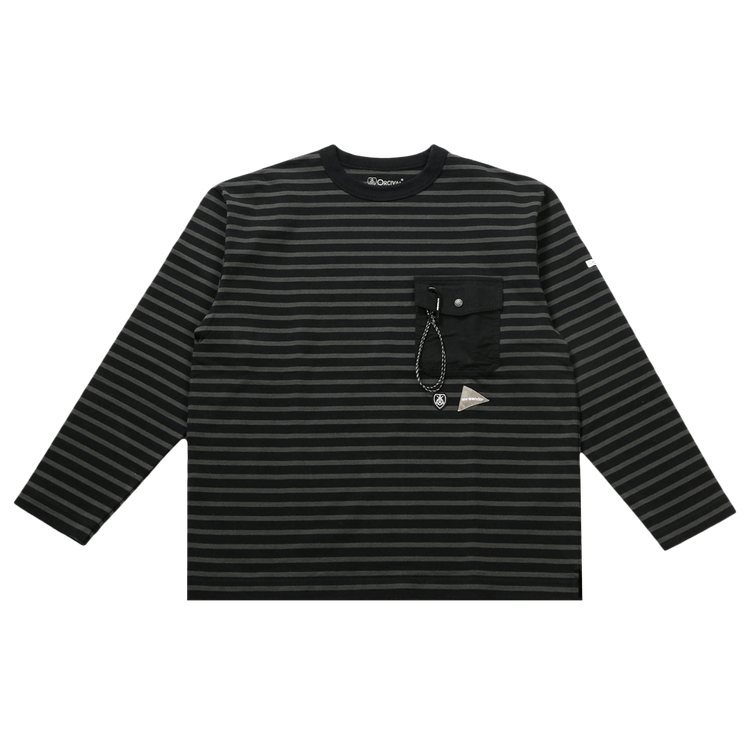 And Wander Orcival Long-Sleeve Tee "Black"
